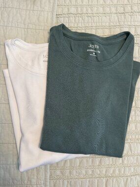 Bundle EUC J Crew Essential T Shirts in M 100% Cotton